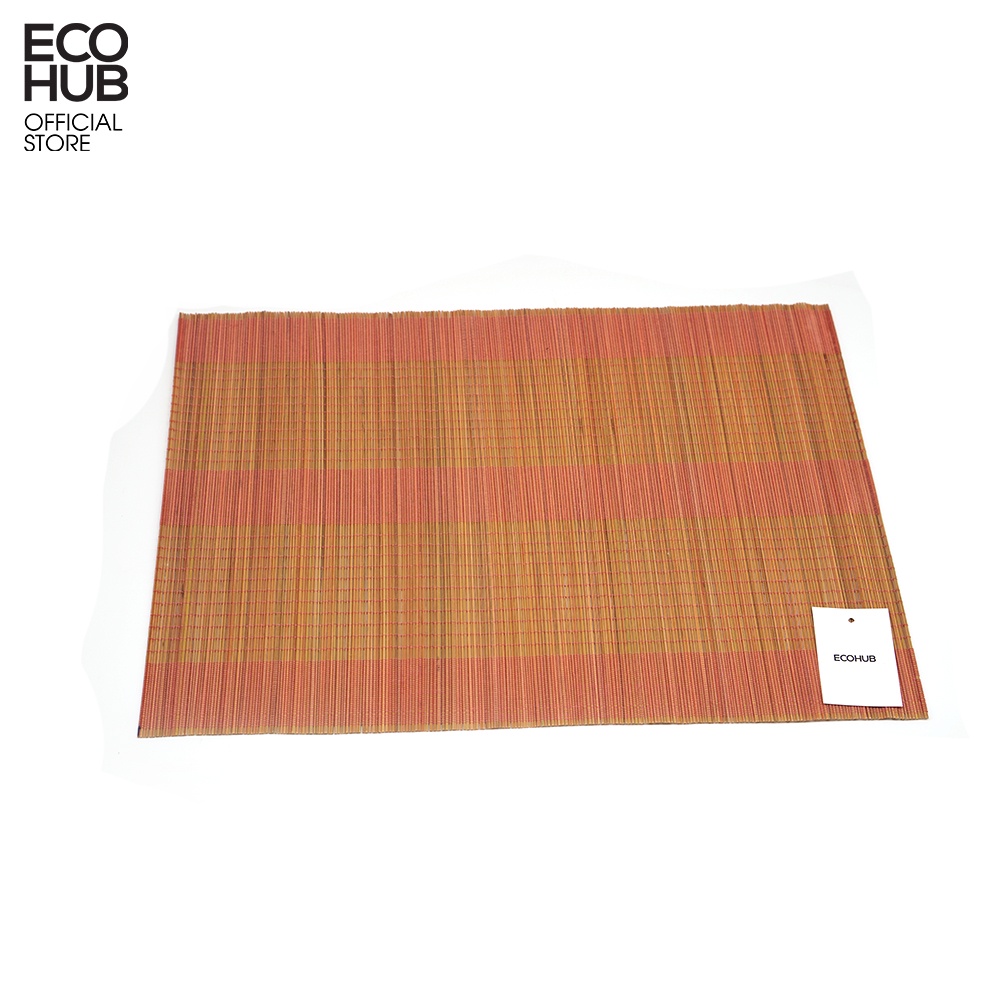 Tấm lót bàn ăn bằng tre ECOHUB loại thanh nhỏ kích thước 30x45cm (Bamboo Placemats)