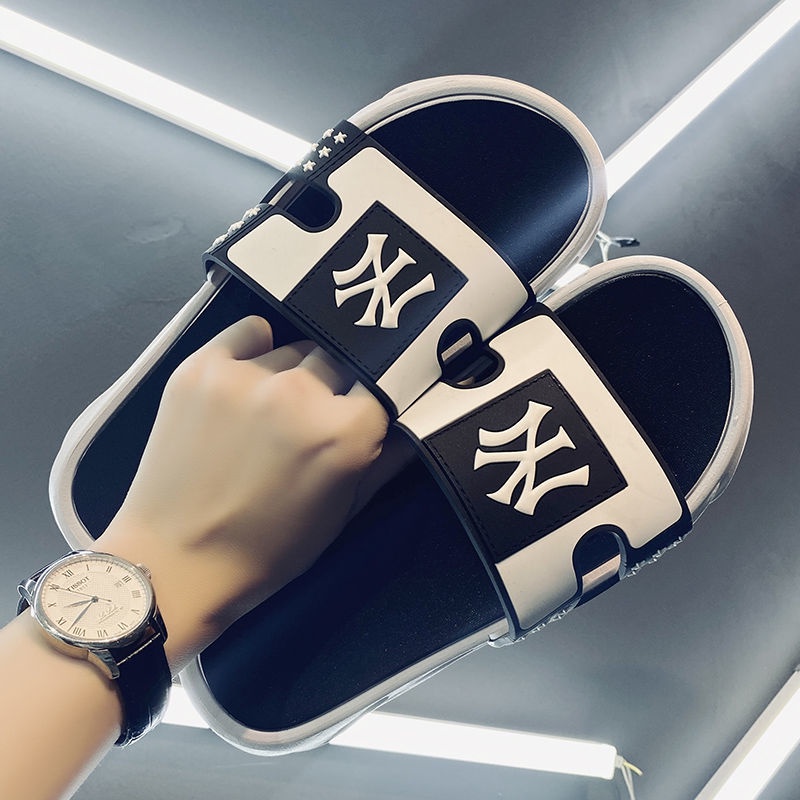 Dép Sandal Mlb Đế Bằng Thời Trang Đi Biển Mùa Hè Cho Nam