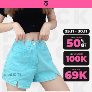 Quần short kaki nữ form nhỏ nhiều màu dễ thương TiQi Jeans S1-468