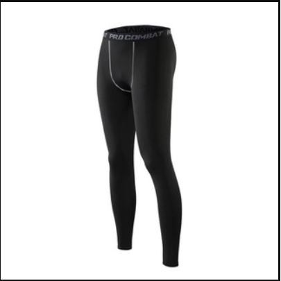 QUẦN GIỮ NHIỆT COMBAT PRO , QUẦN LEGGING TẬP GYM NAM DÁNG DÀI MÀU ĐEN
