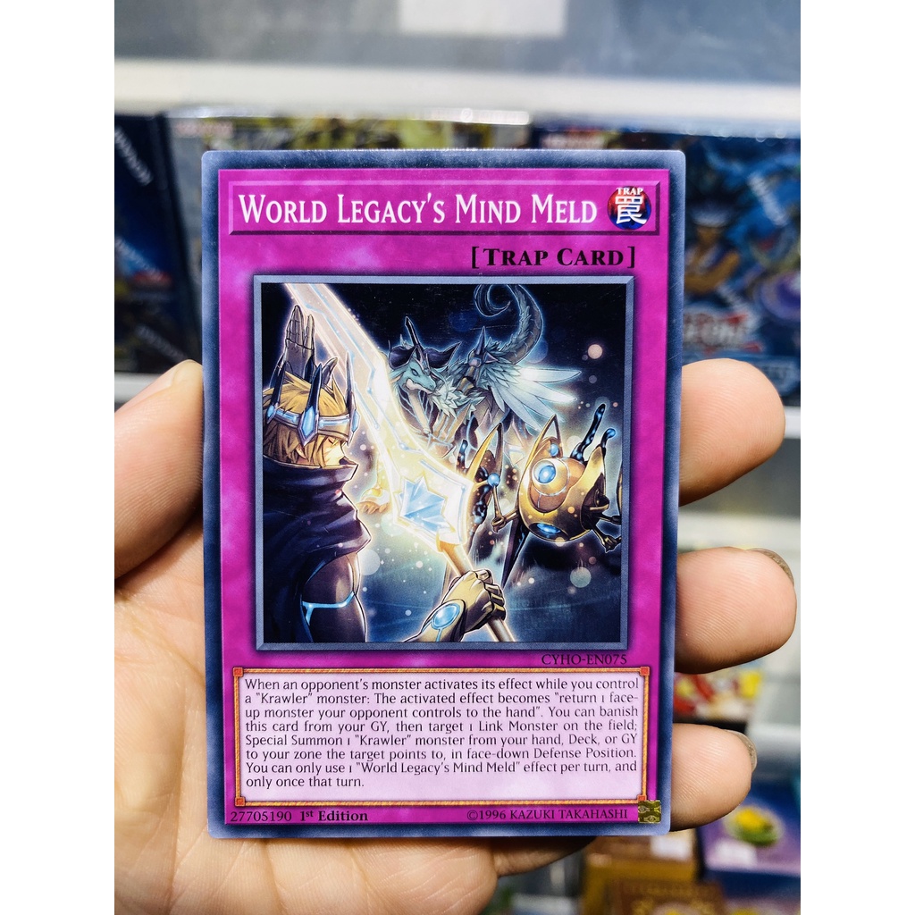 Thẻ bài YugiOh! Mã CYHO-EN075 - World Legacy's Mind Meld - Common - 1st Edition