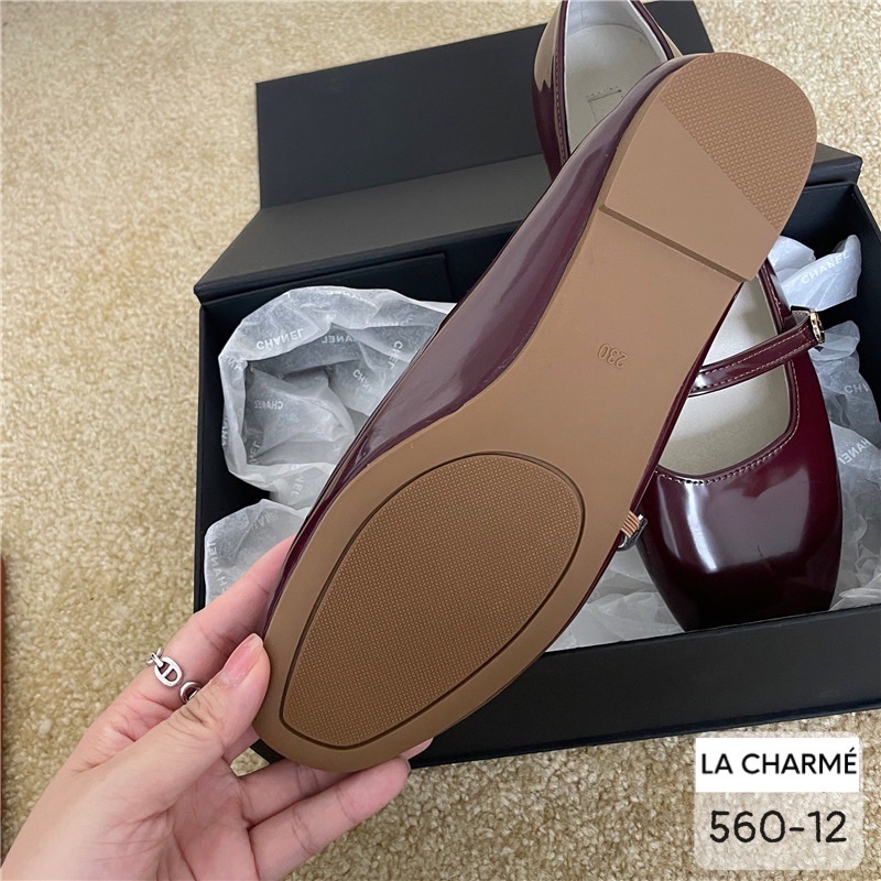 Giày búp bê bệt quai ngang chốt Gold G560