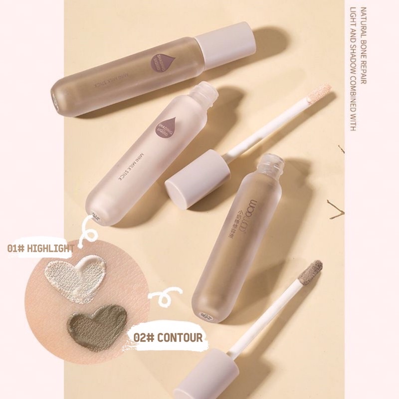 Kem Tạo Khối Và Bắt Sáng WODWOD Mini Milk Stick