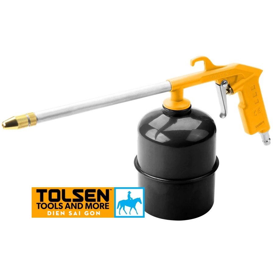 BÌNH PHUN NHỚT bình châm nhớt dùng khí Bình 1Lít Vòi phun 215mm TOLSEN 73191