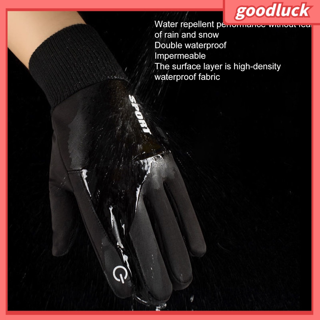 1 Đôi Găng Tay Trượt Tuyết Giữ Ấm Mùa Đông Chống Nước Chống Trượt Có Thể Dùng Màn Hình Cảm Ứng