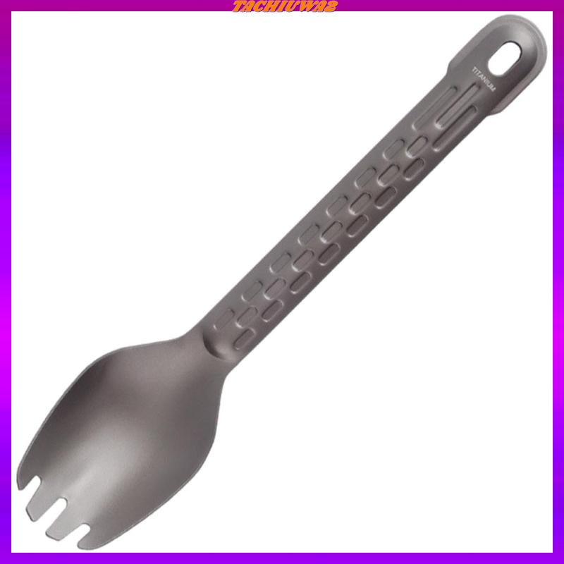 Bộ 2 Muỗng Nĩa Bằng Titan Gọn Nhẹ Tiện Dụng Mang Theo Du Lịch Cắm Trại