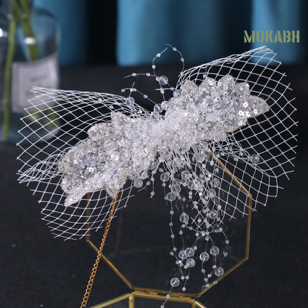 Kẹp Tóc Đính Pha Lê Giả Màu Sắc Ngọt Ngào Cho Cô Dâu