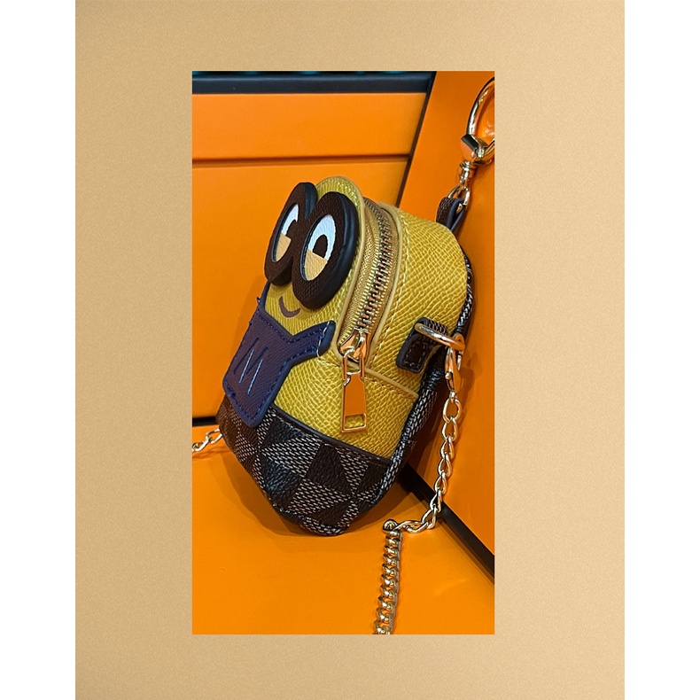 Túi Đeo Chéo Hình Minion Fullbox Quà Tặng Ngộ Nghĩnh Mini Đáng Yêu Kèm Hộp Dễ Thương, Đựng Vừa Son, Phấn...