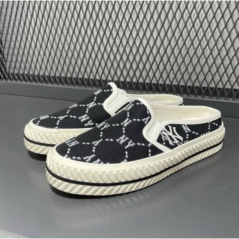 MLB - Giày Đạp Gót MLB Playball Mule Dia Monogram New York Yankees 3Amumda2N-50Bgs