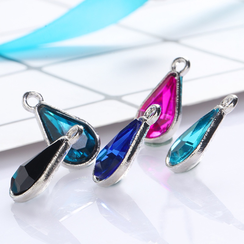 Mặt Dây Chuyền Hình Giọt Nước Đính Đá Pha Lê Diy