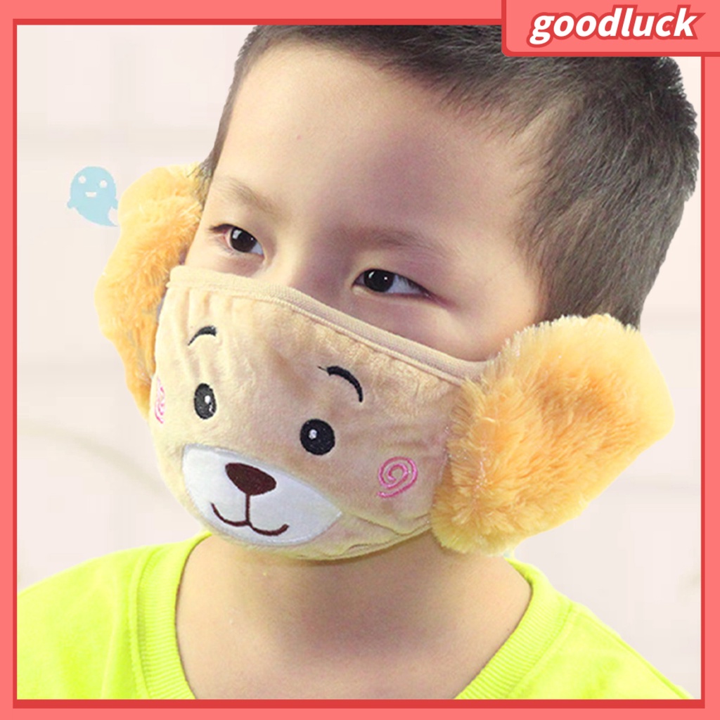 Khẩu Trang Bông Che Tai Chống Bụi Bảo Vệ Cho Bé