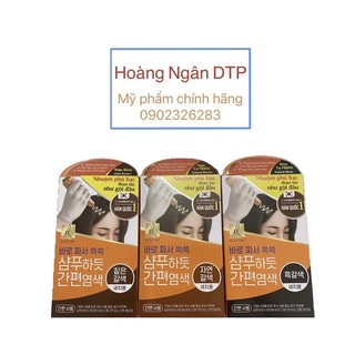 Gội nhuộm phủ bạc thảo dược elastine hàn quốc 20g * 3 gói