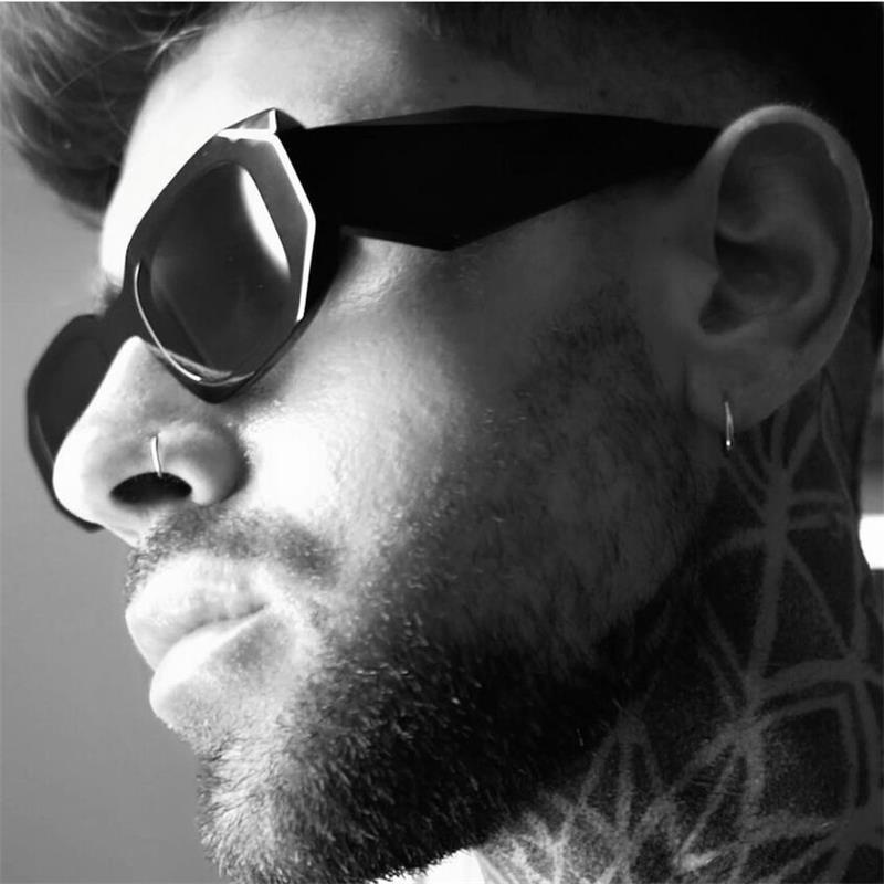 (KIQI-FASHION) COD Kính Mát Gọng Chữ Nhật Phong Cách Vintage Thời Trang Cho Nam Nữ