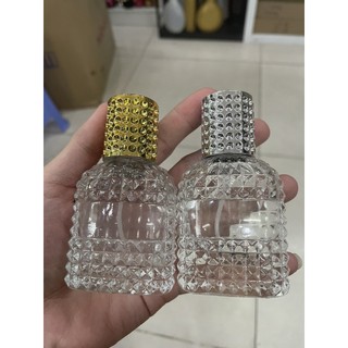 Vỏ chai lọ chiết nước hoa gai nắp bạc 30ml