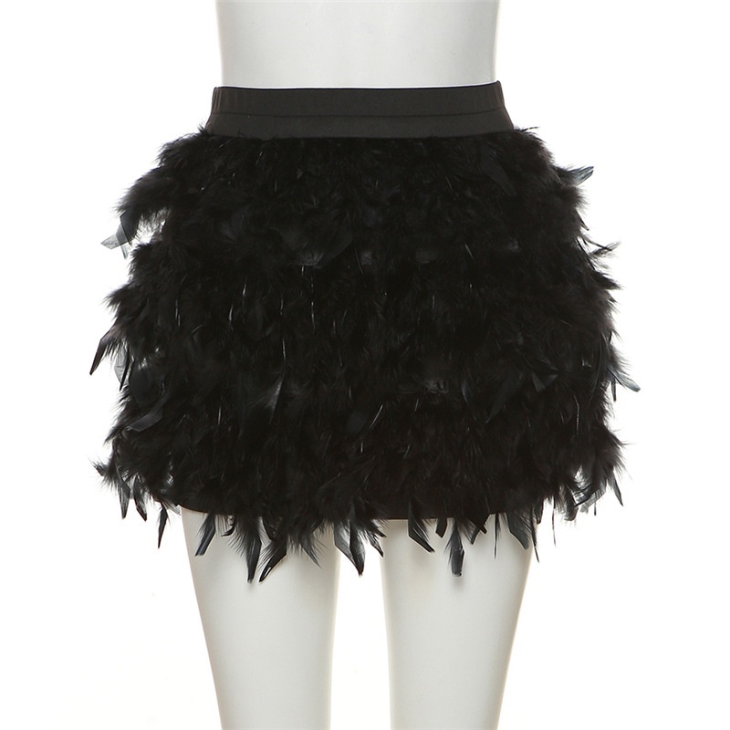 Set Áo Trễ Vai + Chân Váy Nhung Lưng Cao Thiết Kế Hợp Thời Trang Cho Phái Nữ