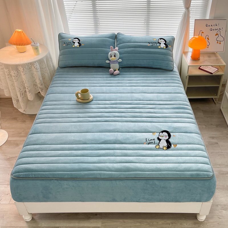 Thảm Ga gối Nỉ massage hoạ tiết Disney cao cấp