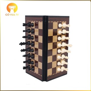 Bộ Cờ Vua Nam Châm Mini - Bàn Cờ Màu Gỗ