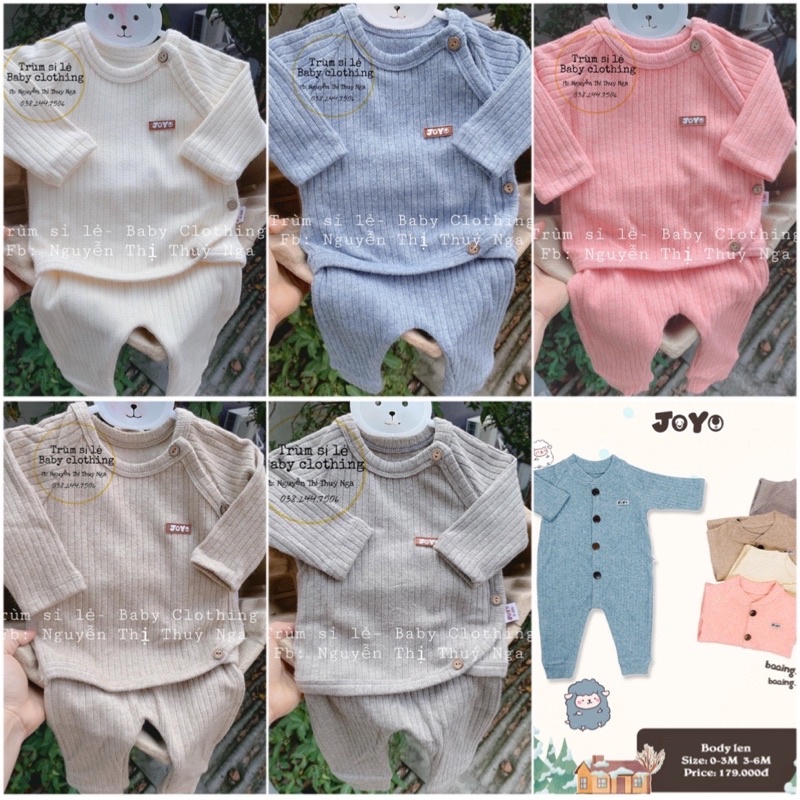 YOYO- Bộ và Body len dày cho bé sơ sinh cực mềm