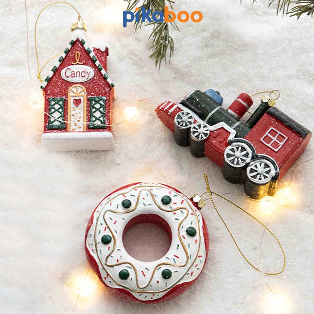 Phụ kiện noel, quả châu noel treo trang trí cây thông Giáng sinh Năm mới Pikaboo mẫu mã đa dạng màu sắc nổi bật