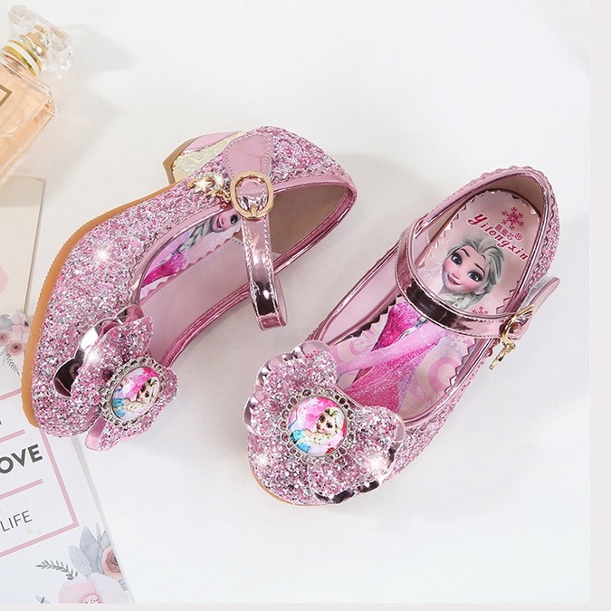 Giày cao gót công chúa Elsa cho bé gái từ 2-5 tuổi - chất liệu cao cấp, êm chân