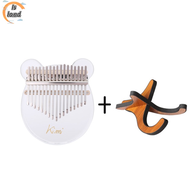 Đàn Kalimba 17 Phím Bằng Acrylic Trong Suốt Kèm Búa Và Giá Đỡ Tiện Dụng