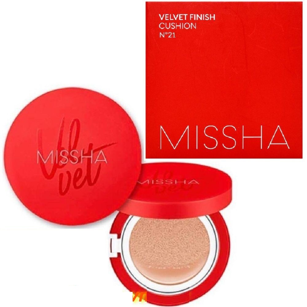 Phấn Nước Mỏng Mịn, Che Phủ Tốt, Lâu Trôi Missha Velvet Finish Cushion SPF50 PA+++ (Cushion Missha V