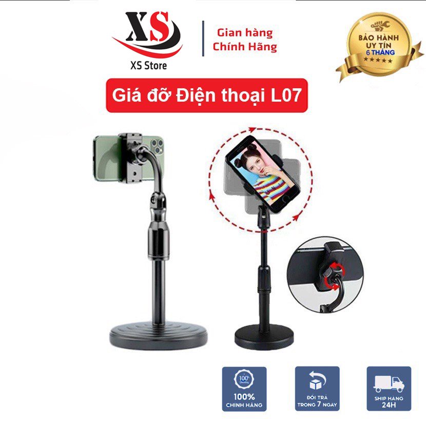 Giá Đỡ Điện Thoại Đa Năng, Live Stream, Quay Phim, Xem Video, Xoay 360 Độ - XS Store