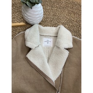Áo khoác da lộn, khoác lông cừu 2hand