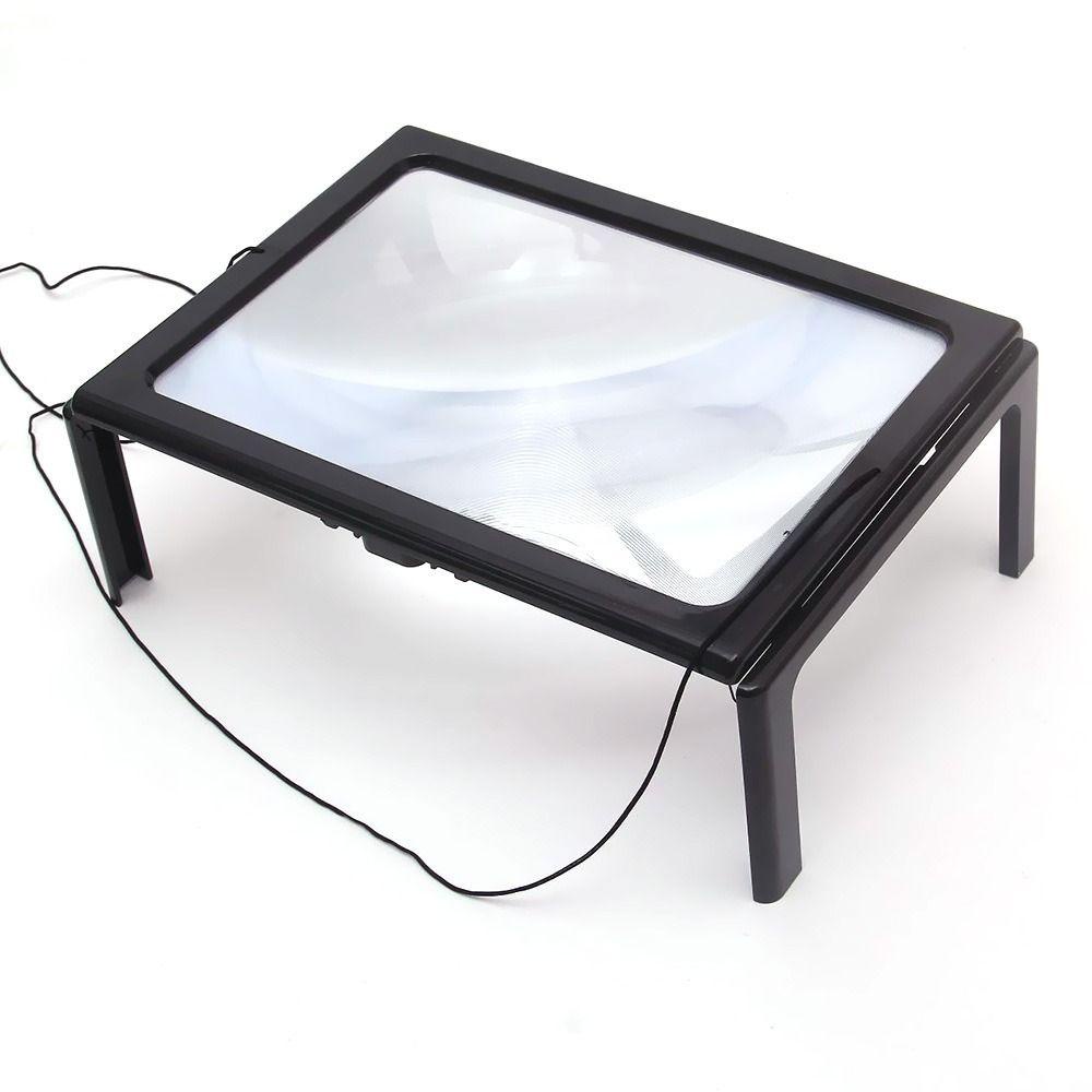 Kính Lúp Chuyên Nghiệp Với 4 Đèn LED 3X