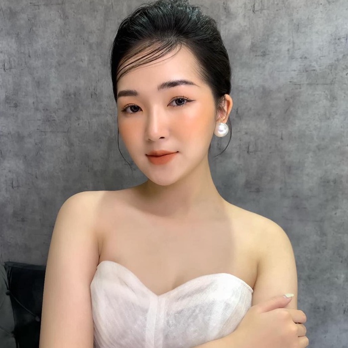 Khuyên tai nữ trơn basic ngọc trai nhân tạo ER88