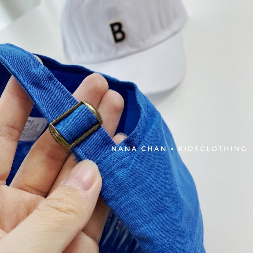 Mũ lưỡi trai chữ B màu pastel cho bé - M080, phụ kiện thời trang cá tính thu đông 2022