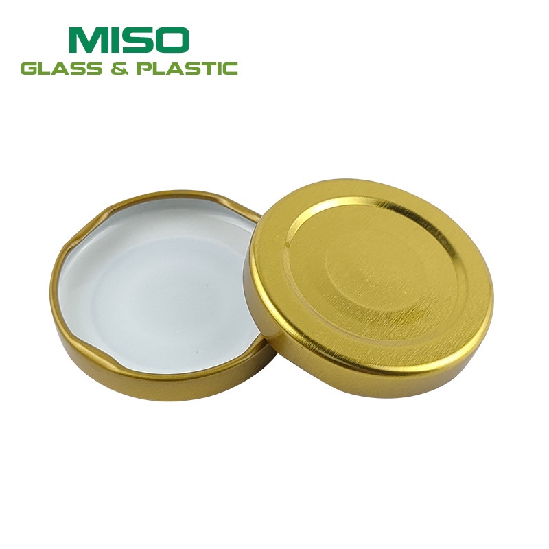 Bộ 100 nắp thiếc dùng cho hũ yến chưng 70ml phi nắp 48 (48mm) - Màu nắp Vàng và Đen