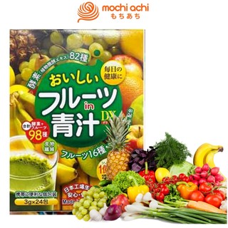 Bột trái cây organic bổ sung enzyme, vitamin aojiru dx 24 gói nội địa nhật | mochiachi | 4560121432907