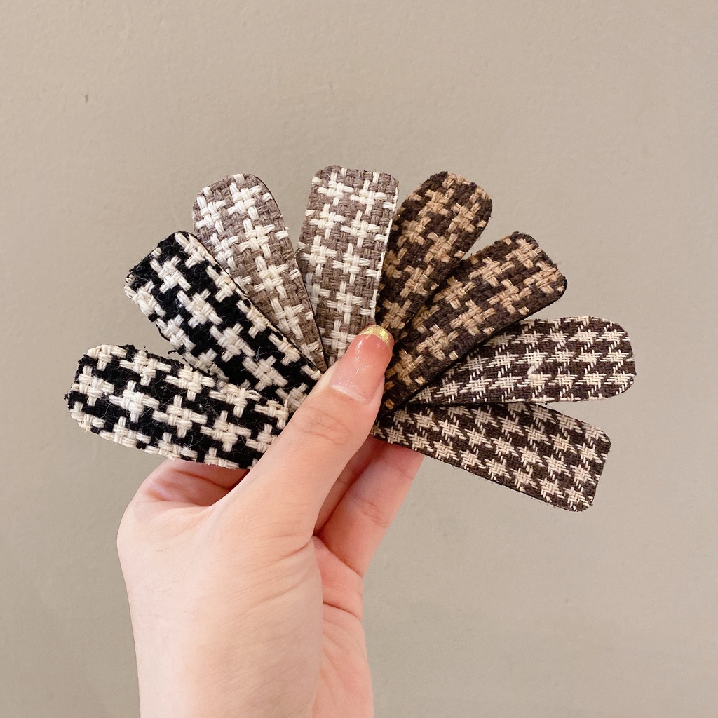 5/6pcs Kẹp Tóc Lông Nhung Thời Trang Thu Đông Hàn Quốc Cho Nữ