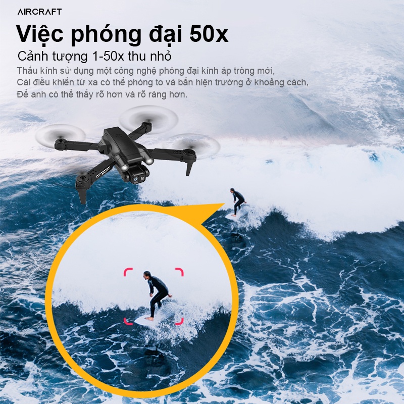 Flycam H7pro camera 4k UHD flaycam chiều cao cố định Drone Tự động tránh chướng ngại vật chuyến bay quỹ đạo Drone | BigBuy360 - bigbuy360.vn