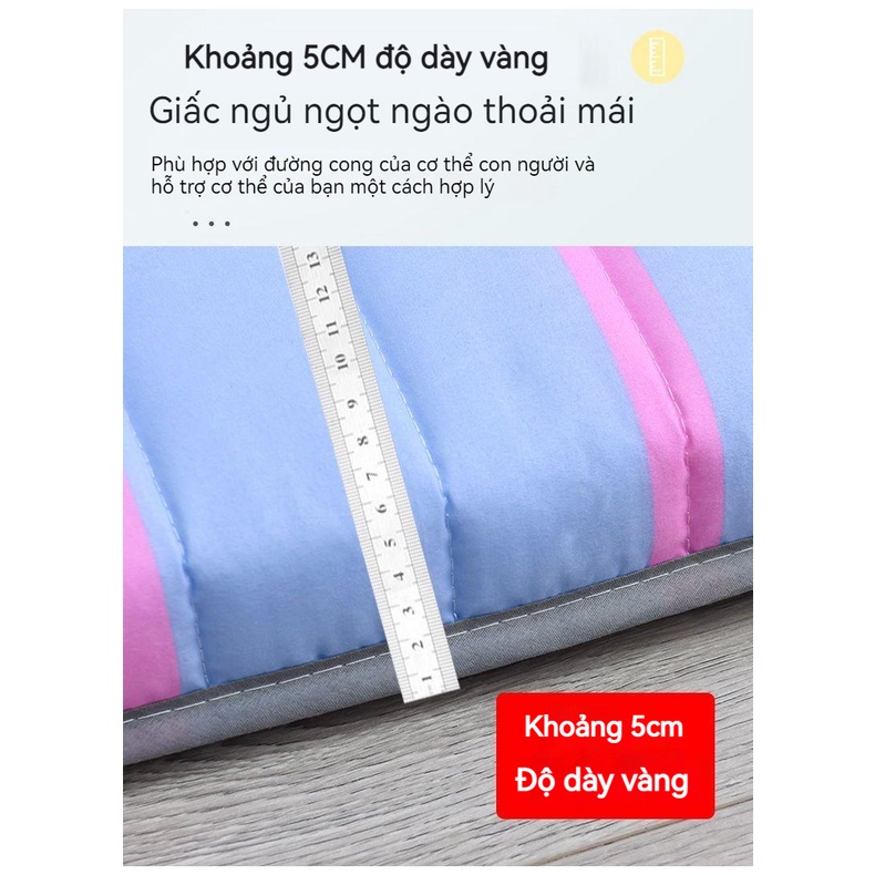 Nệm Đơn / Đôi 1.8m Dày Dặn Êm Ái Thoải Mái Nệm học sinh Nệm có thể gập lại