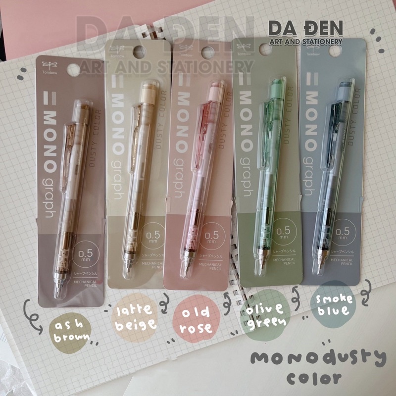 [DA ĐEN] Chì Tombow Mono Dusty Color Limited 2022
