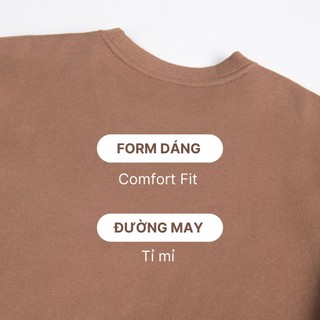 Áo Sweater Unisex Nỉ Bông Cao Cấp Form Basic BARRY - SU01