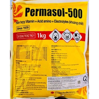 Permasol-500 dạng hạt (Hỗn hợp vitamin, amino acid và khoáng chất) 1kg/gói