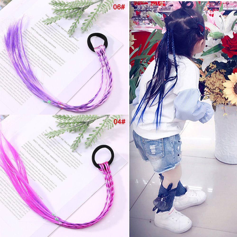 Dây Buộc Tóc Đuôi Ngựa Đính Tóc Giả Dễ Thương Cho Bé