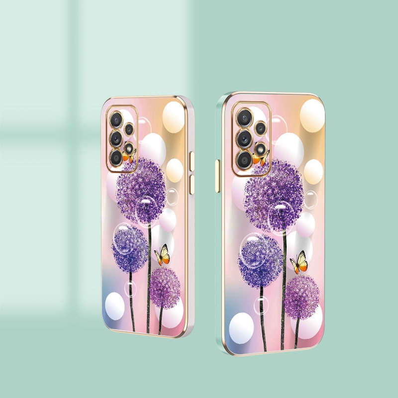 Ốp Điện Thoại Silicon Mềm Hình Hoa Bồ Công Anh Cho Samsung Galaxy A14 A34 A54 5G A73 A53 A33 5G
