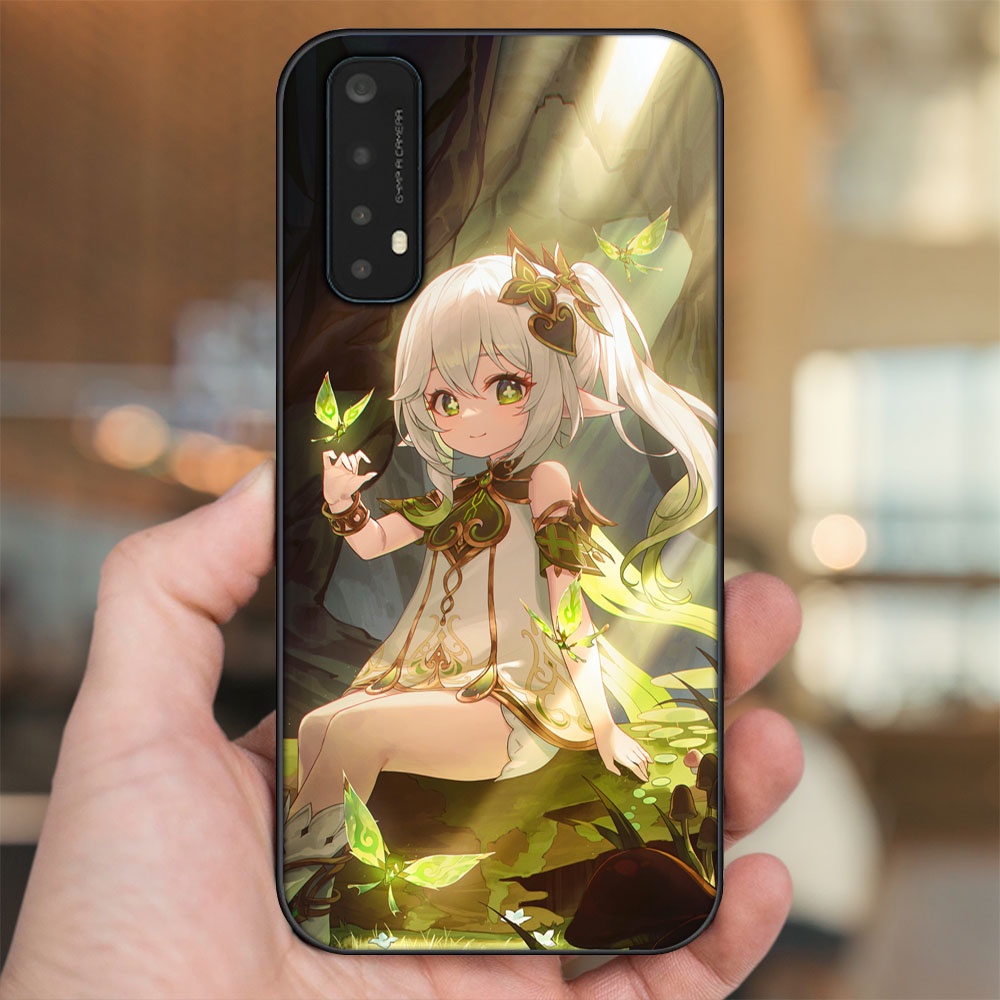 Ốp lưng Realme 7 viền đen in hình Nahida Genshin Impact