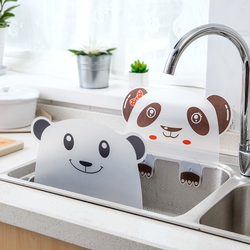 Tấm Chắn Bồn Rửa Chén Bát Chống Văng Nước Hình Gấu Trúc Dễ Thương