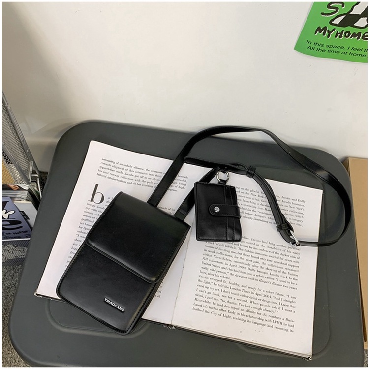 Túi Da Đựng Điện Thoại Đa Năng Có Ngăn Đựng Thẻ Đeo Vai Thời Trang Cho Nam Và Nữ zc220