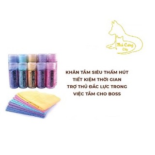 [ phụ kiện ] XẢ KHO KHĂN TẮM SIÊU THẤM CHO CHÓ MÈO - KHĂN TẮM SIÊU THẤM CHO THÚ CƯNG