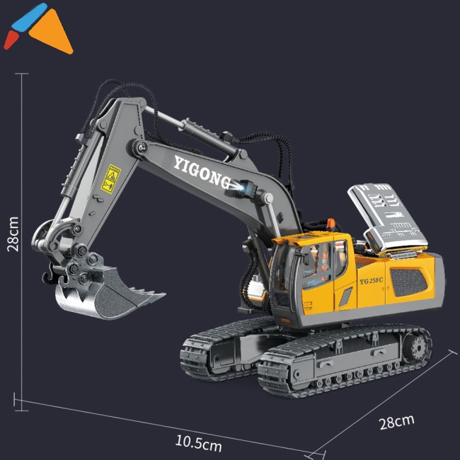 Xe Xúc Đất Đồ Chơi Điều Khiển Từ Xa Cho Trẻ Em
