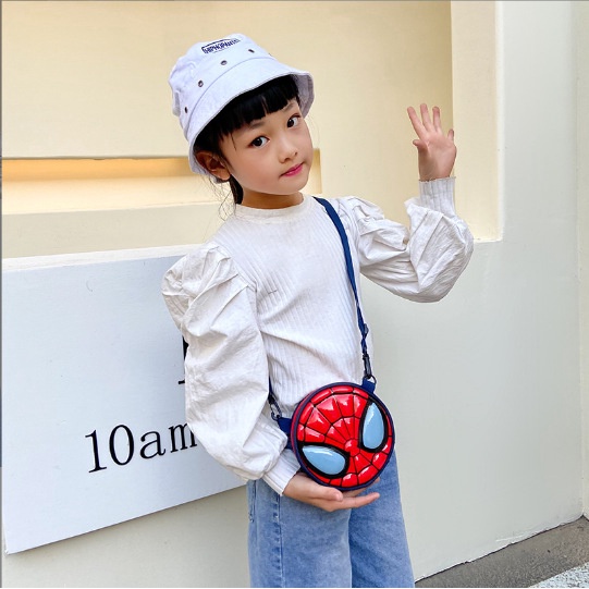 Kira Túi Đeo Chéo Vai Hình Người Nhện Captain America Dễ Thương Cá Tính Dành Cho Bé Trai Bé Gái