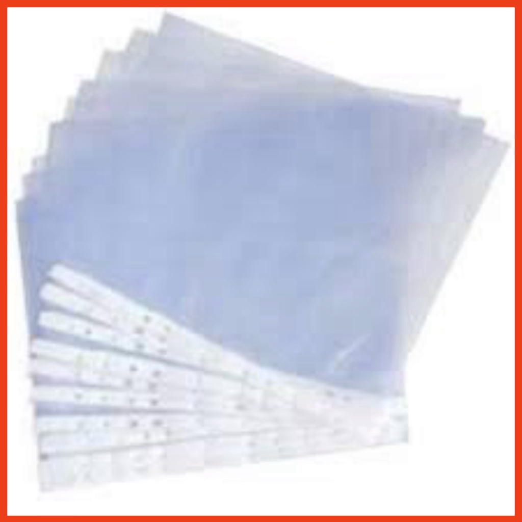 Túi sơ mi lỗ đựng tài liệu, túi sơ mi 11 lỗ khổ A4 (size dày: trung , 100 cái )