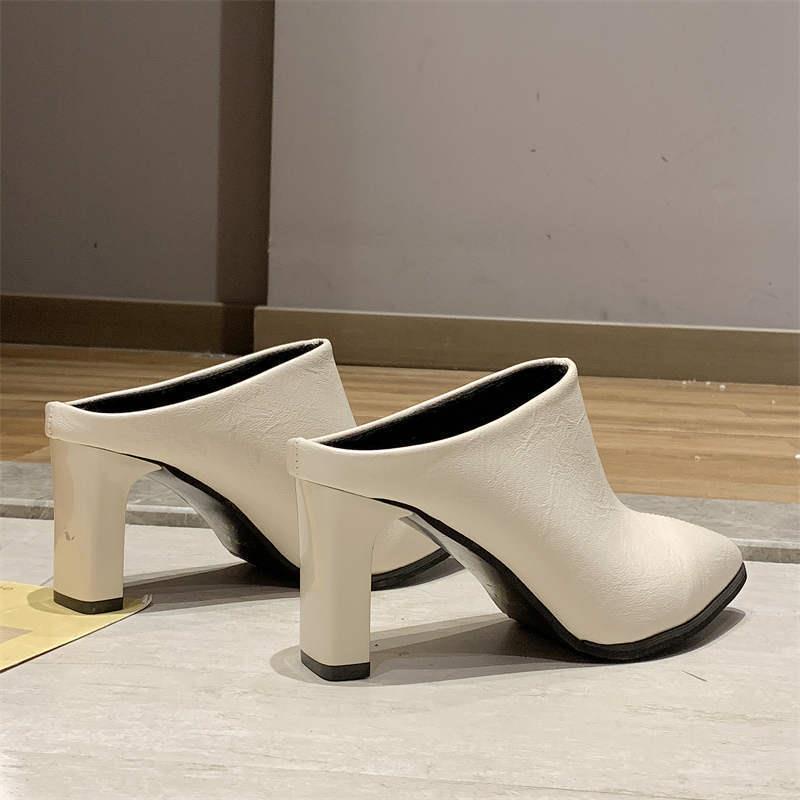 Dép Cao Gót Mũi Nhọn Phong Cách Hàn Quốc Cho Nữ