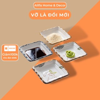 Bát gia vị , bát nước chấm bằng sứ nhiều họa tiết